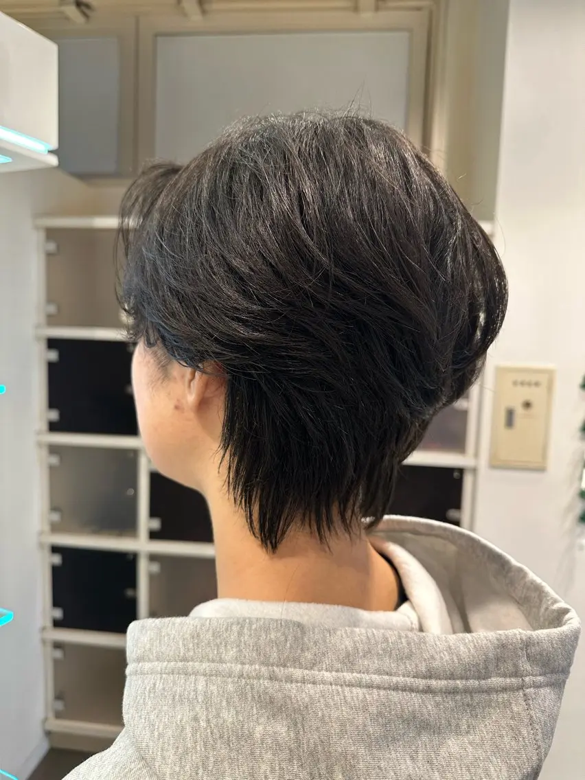 ショート パーマ メンズ カット 店長/骨格診断/美髪 髪質改善/松若 優のヘアスタイル
