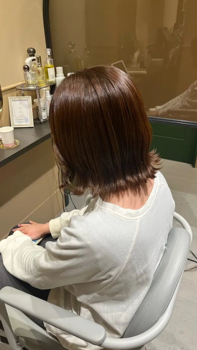 ミディアム カラー トリートメント 🫧tomoka 透明感カラー🫧のヘアスタイル