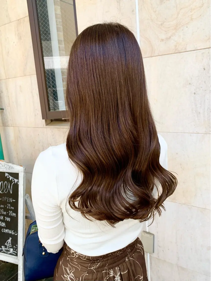 ロング カラー 切りっぱなしボブ ベージュカラー ブリーチ ダブルカラー ハイライトカラー カット ヘアカラー トリートメント ヘッドスパ ✨艶髪✨透明感✨ 山内大樹のヘアスタイル