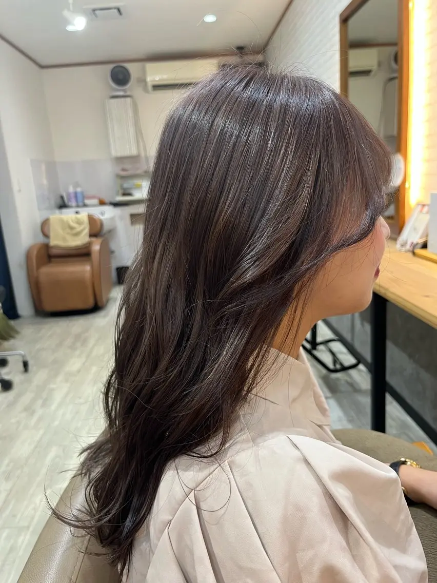 カラー アッシュ ラベンダーカラー ラベンダーアッシュ ☺︎相川 波音☺︎のヘアスタイル