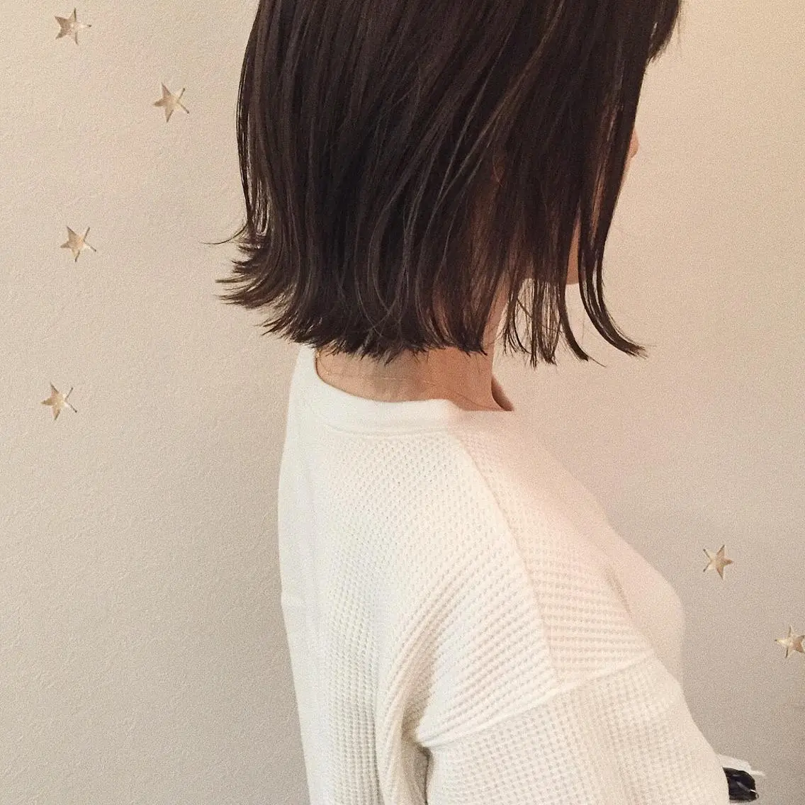 ミディアム カラー ハイライトカラー ボブ ハイライト 市川 千夏のヘアスタイル