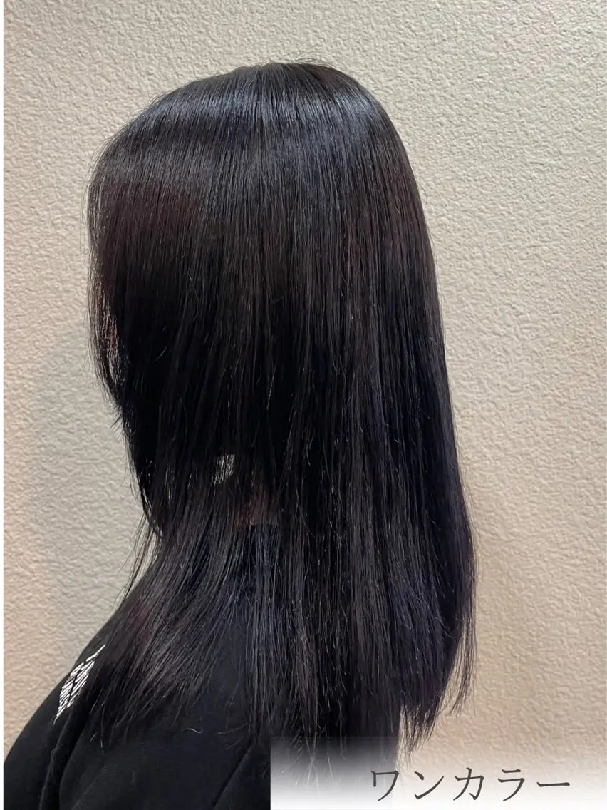 ミディアム カラー ブリーチ 透明感カラー ラベンダーカラー パープルカラー ハイトーン/レイヤー 似合わせ・ユキノのヘアスタイル