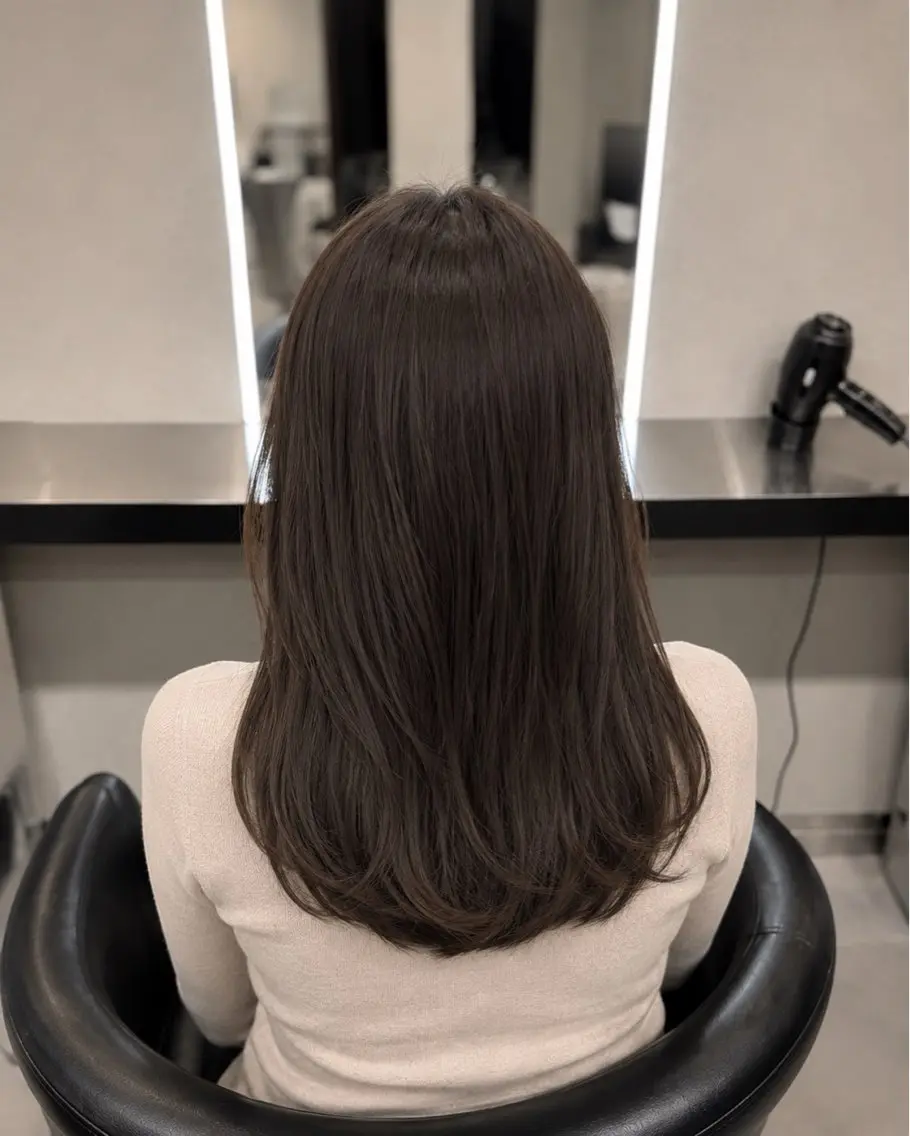 ミディアム カラー ブラウンカラー トリートメント 🌈ウルトワ水素 髪質改善naru🌈のヘアスタイル