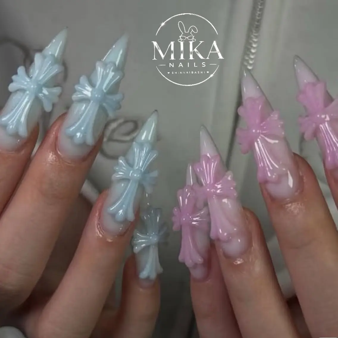 ネイル キラキラネイル 韓国ネイル 持ち込み シンプルネイル ハンドネイル Mika Nails 心斎橋のネイルデザイン