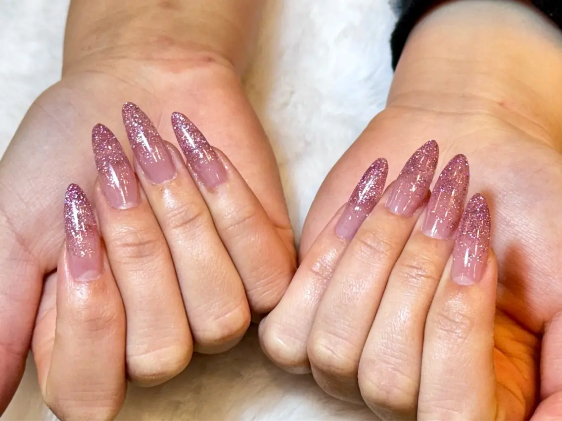 ネイル ラメ(グリッター) スカルプネイル ネイルチップ Nail Bloom横浜西口店のネイルデザイン