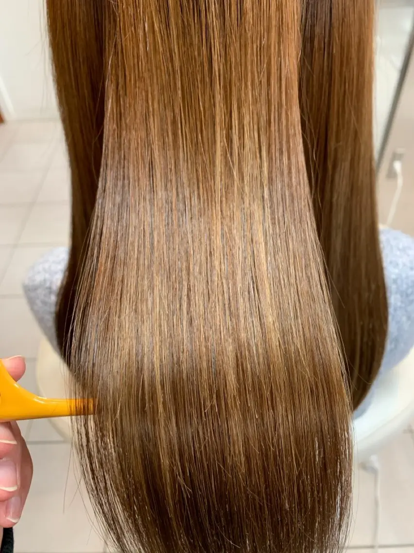 ロング カット 縮毛矯正 KINOSHITA 🌸のヘアスタイル