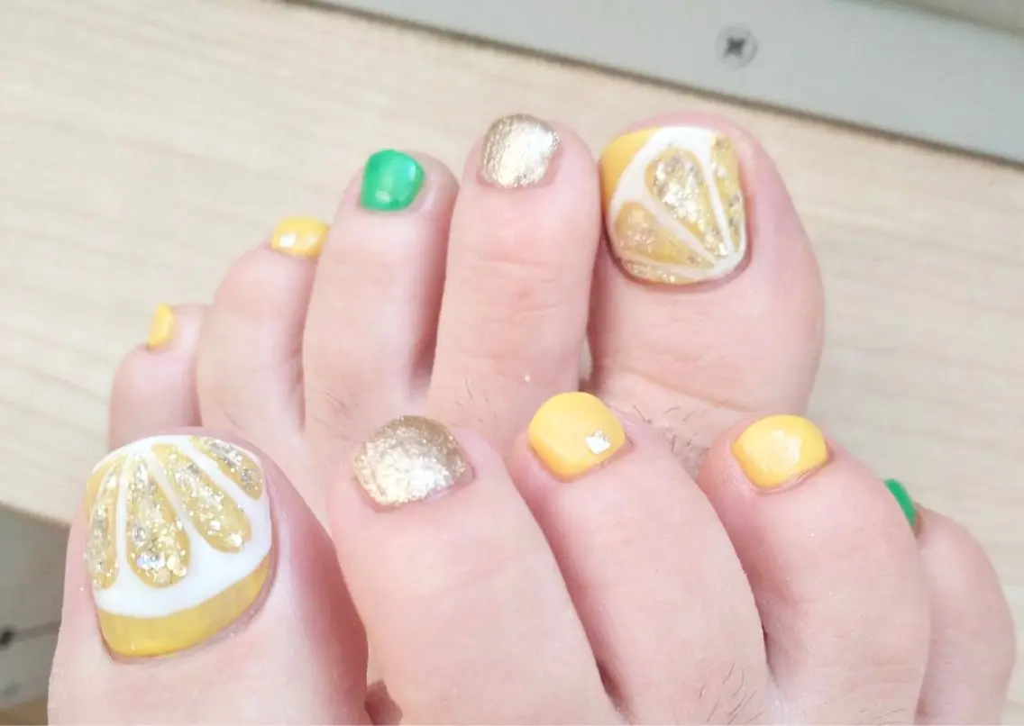 ネイル フットネイル nail salon HIRUKANAのネイルデザイン