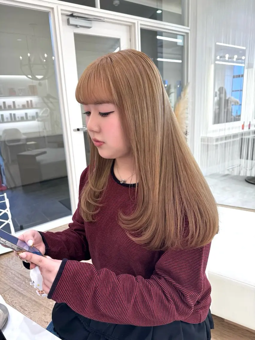 ロング カラー ヘアカラー ♡ParveMix NANO♡のヘアスタイル