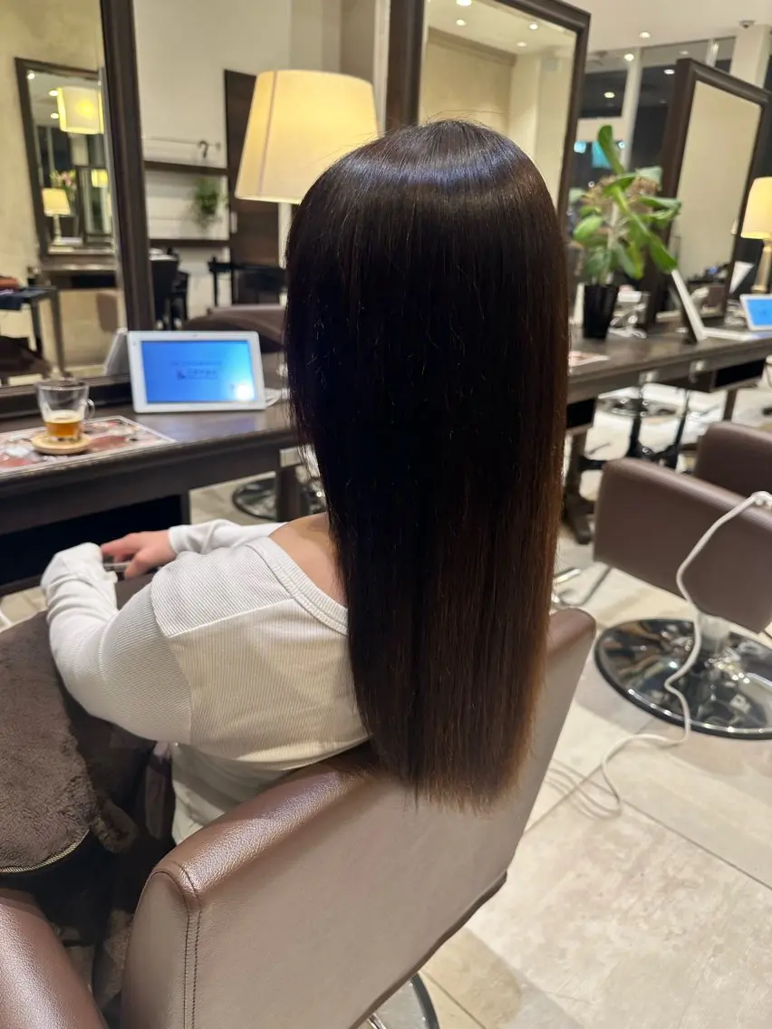ロング 卒業式のヘアスタイル 縮毛矯正 トリートメント 山本 麟太郎のヘアスタイル