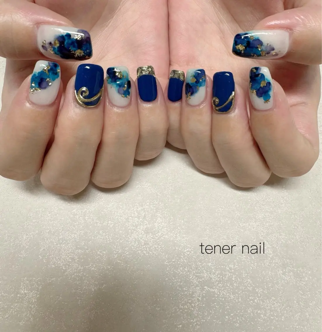 ネイル アートネイル ミラーネイル ハンドネイル テネルネイル tener nailのネイルデザイン