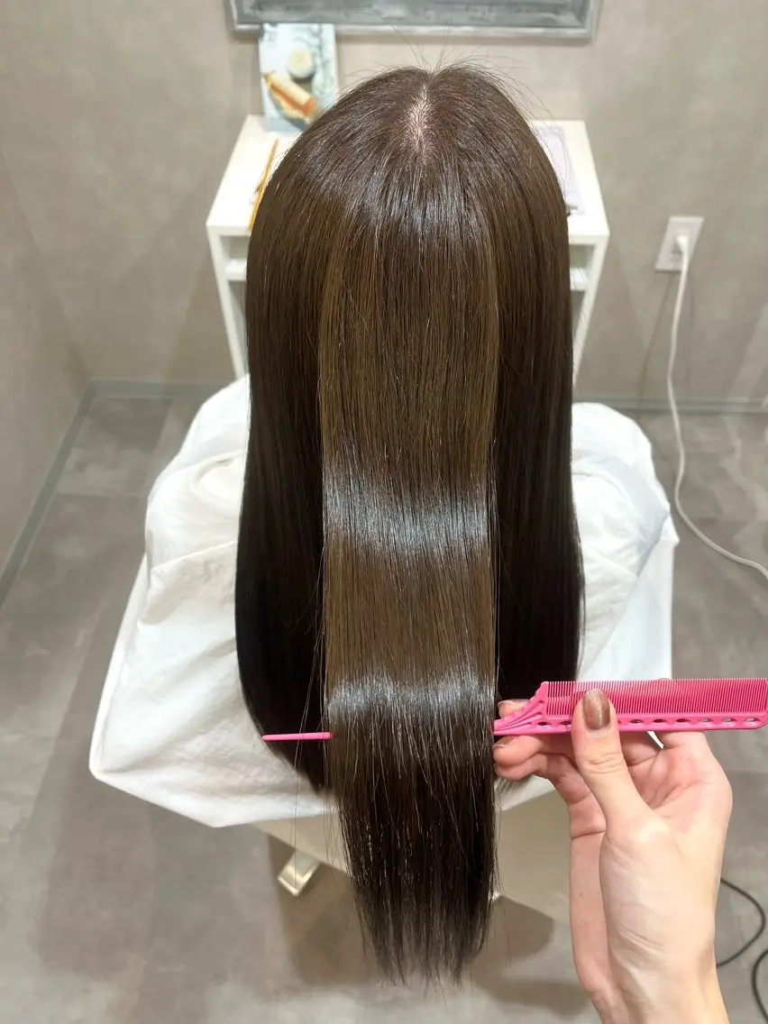 ロング カラー ヘアカラー トリートメント 森 愛友のヘアスタイル