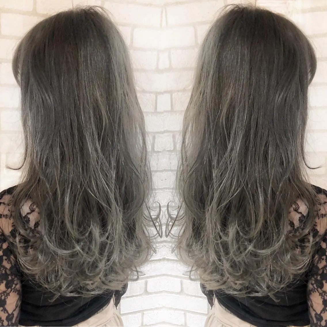 ロング カラー 小島 侑衣のヘアスタイル