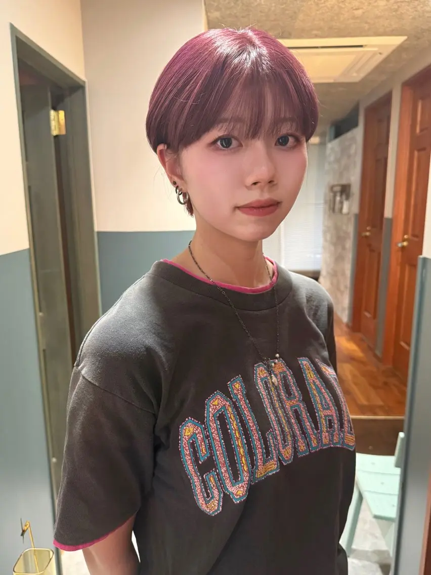 ショート カラー カット ヘアカラー トリートメント mai / linoah˚✧のヘアスタイル