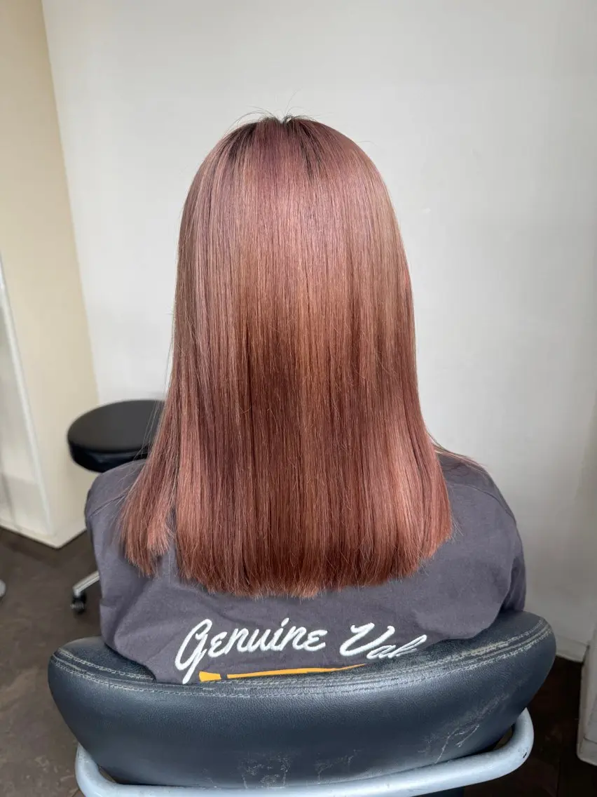 ミディアム カット ヘアカラー トリートメント 中谷 あずみのヘアスタイル