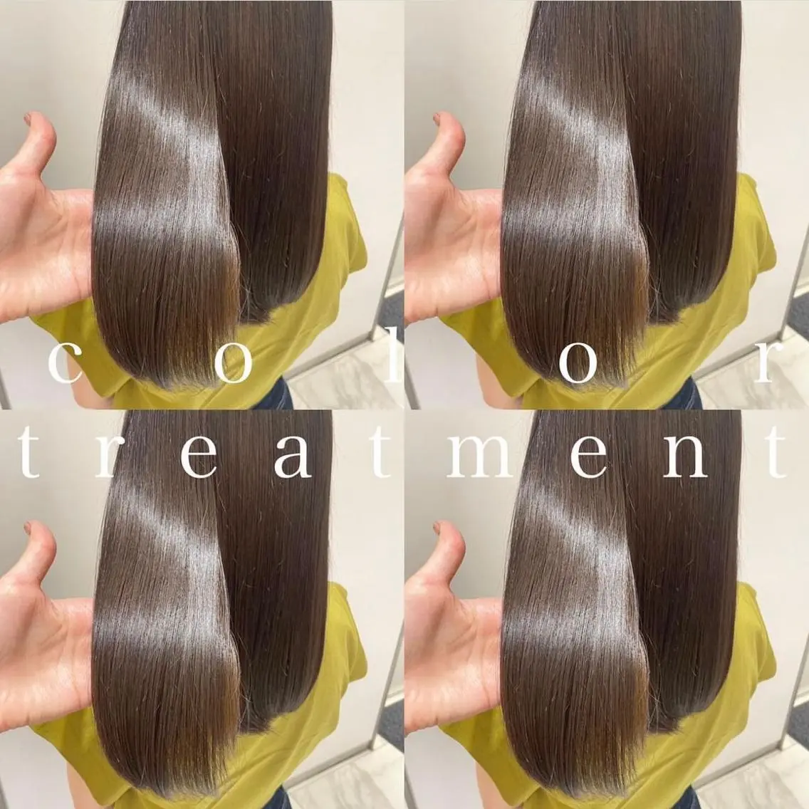 ミディアム カラー トリートメント 韓国っぽ水光肌カラー マンツーマン🫧なおのヘアスタイル