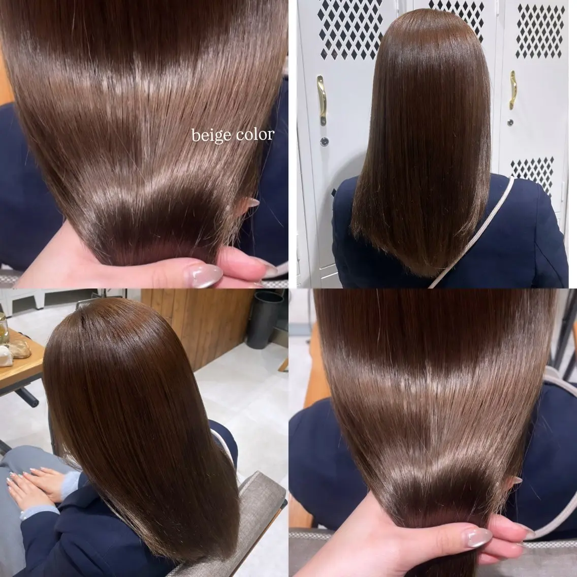 ミディアム ヘアカラー トリートメント 🍑トレンドカラー 🍑横浜のヘアスタイル