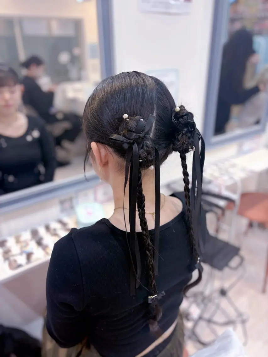 ロング ヘアセット LARME ヘアメ りほのその他イメージ