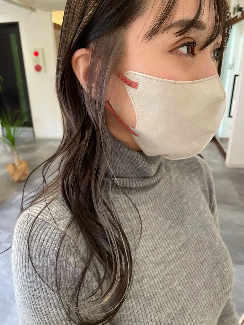 セミロング カラー ヘアカラー トリートメント ツチイ リョウタのヘアスタイル