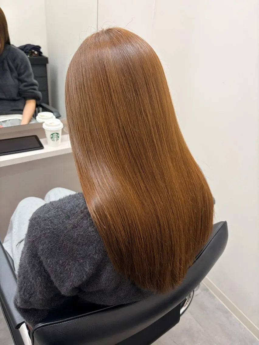 セミロング 髪質改善 トリートメント ヘアカラー トリートメント 髪質改善/縮毛矯正/ 艶カラー/登貴のヘアスタイル