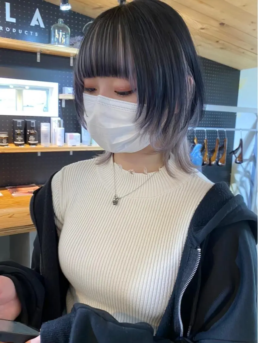 🐬カット+インナーカラー+髪質改善トリートメント🐬の写真