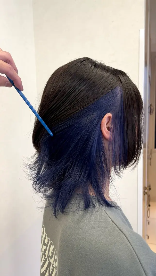 カラー ブルーカラー ブルーラベンダー ラベンダーカラー 透明感カラー/ レイヤー /ソラのヘアスタイル