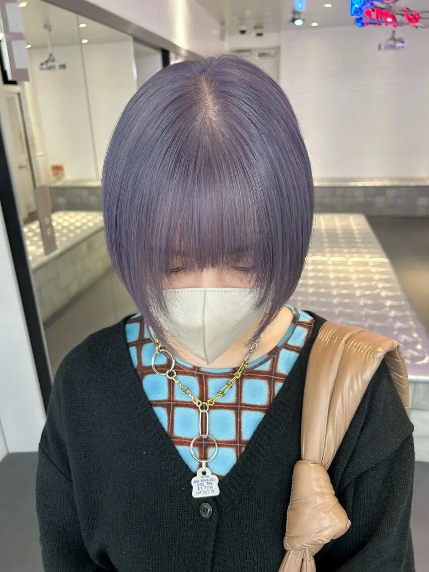 ショート 🫒オリーブ/透け感 レイヤー🌿モエカのヘアスタイル