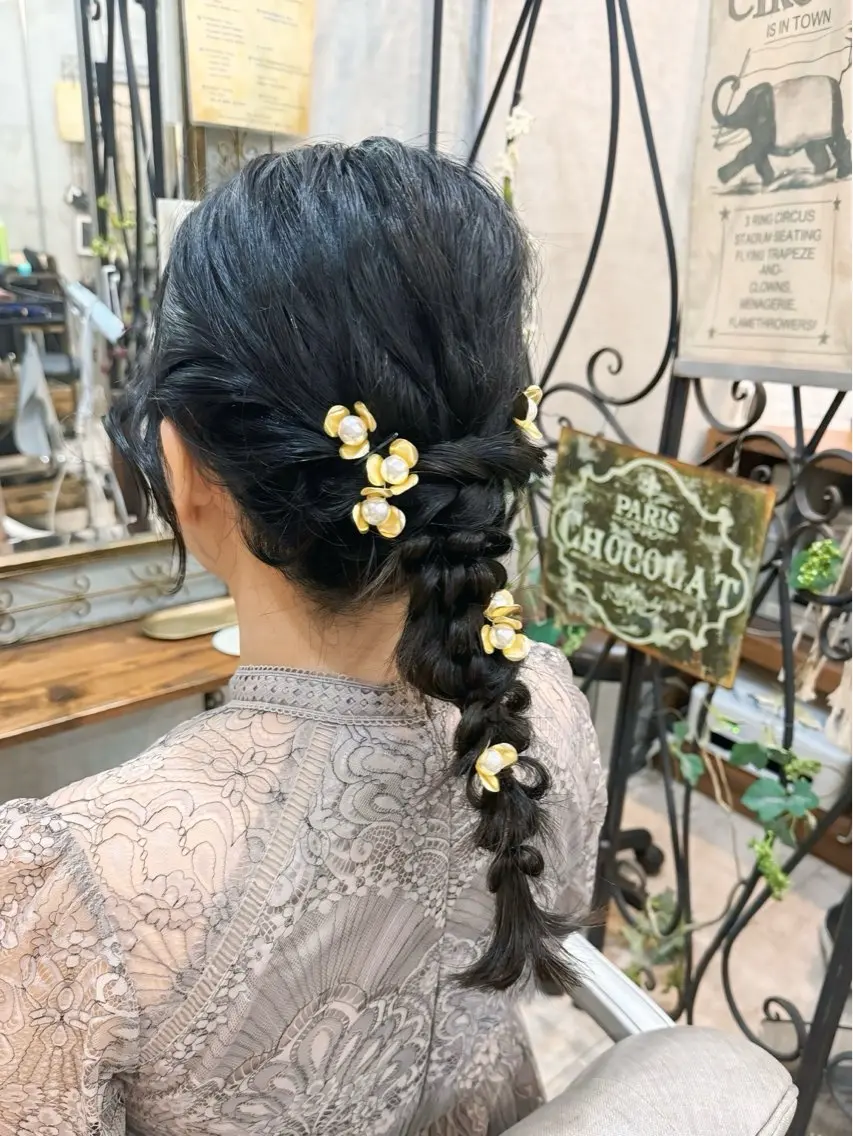 ロング 卒業式のヘアスタイル 浴衣 ヘアセット モデル様募集中/ 吉祥寺/ほえみのヘアスタイル