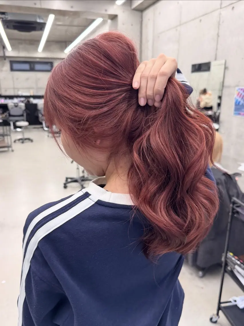 カラー ヘアカラー Asami/名古屋/ ハイトーン/デザインのヘアスタイル