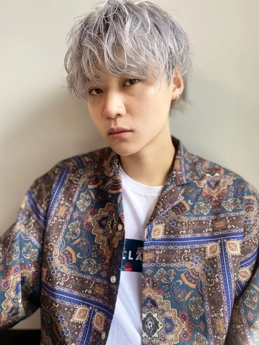 🔸メンズカット+ダブルカラー+3stepトリートメント【ケアブリーチあり】の写真