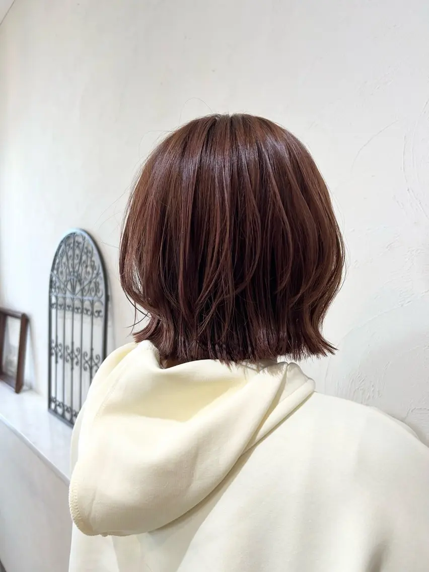 ミディアム ボブレイヤー ボブ レイヤーカット カット ヘアカラー 【SET-UP】高橋 海輝のヘアスタイル