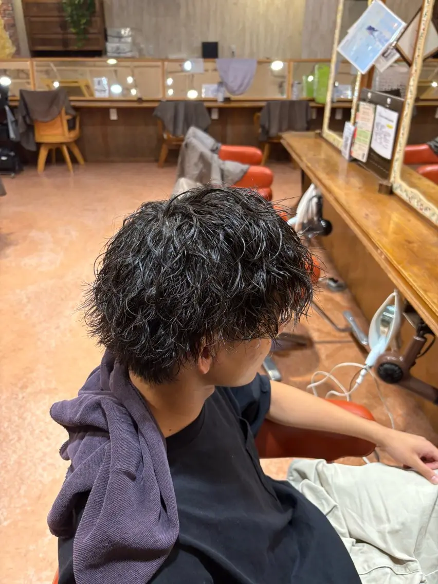 パーマ メンズ カット パーマ 髙田 公平のヘアスタイル