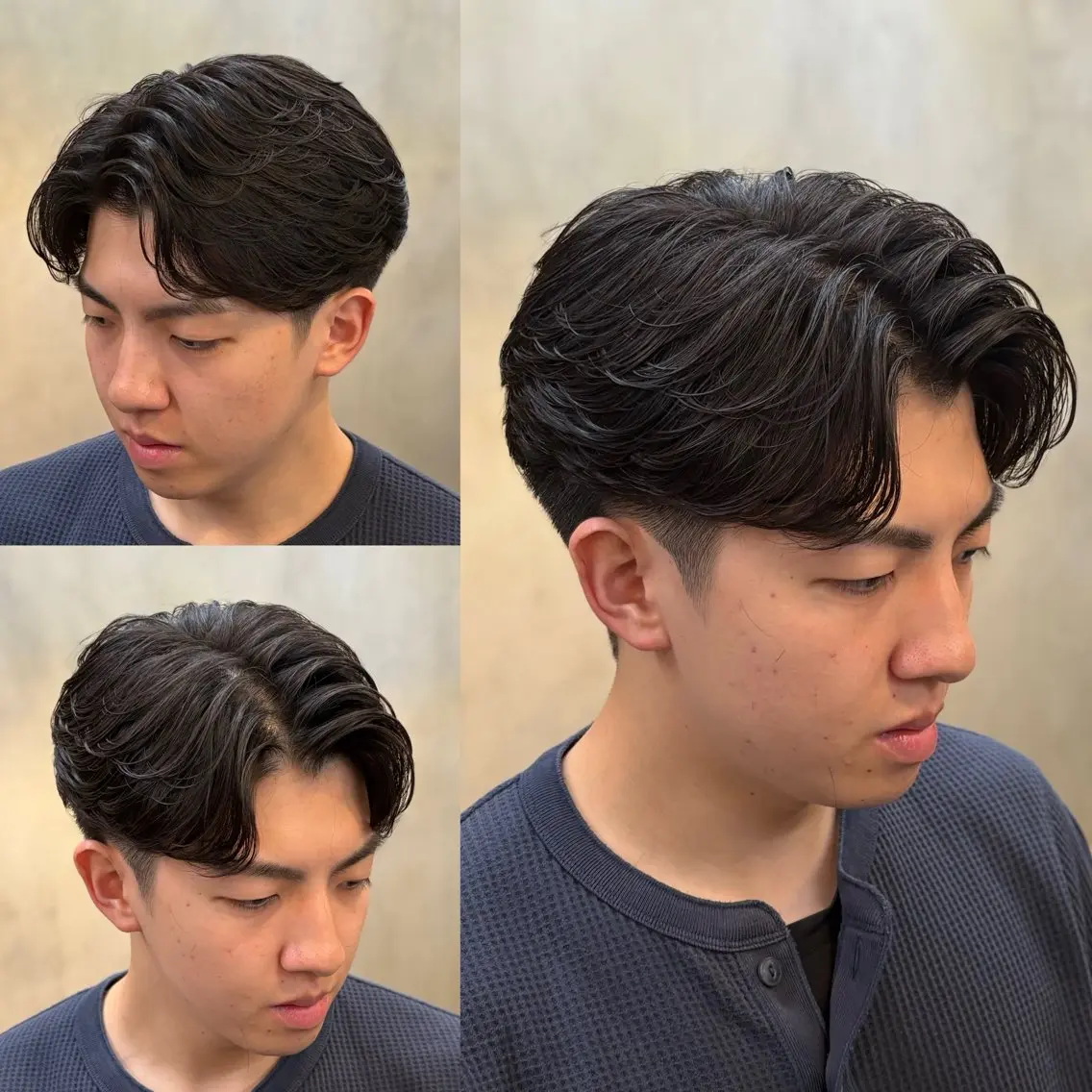 ショート パーマ メンズ カット パーマ トミモト アユムのヘアスタイル