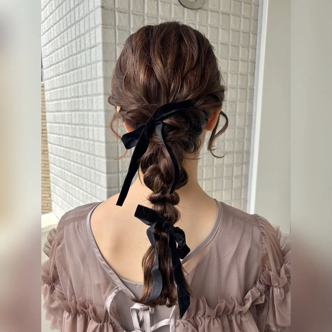 ヘアアレンジ 結婚式・ブライダル 卒業式のヘアスタイル 浴衣 ヘアセット 韓国ヘア｜艶カラー｜ ヘアアレンジ｜yuiのヘアスタイル