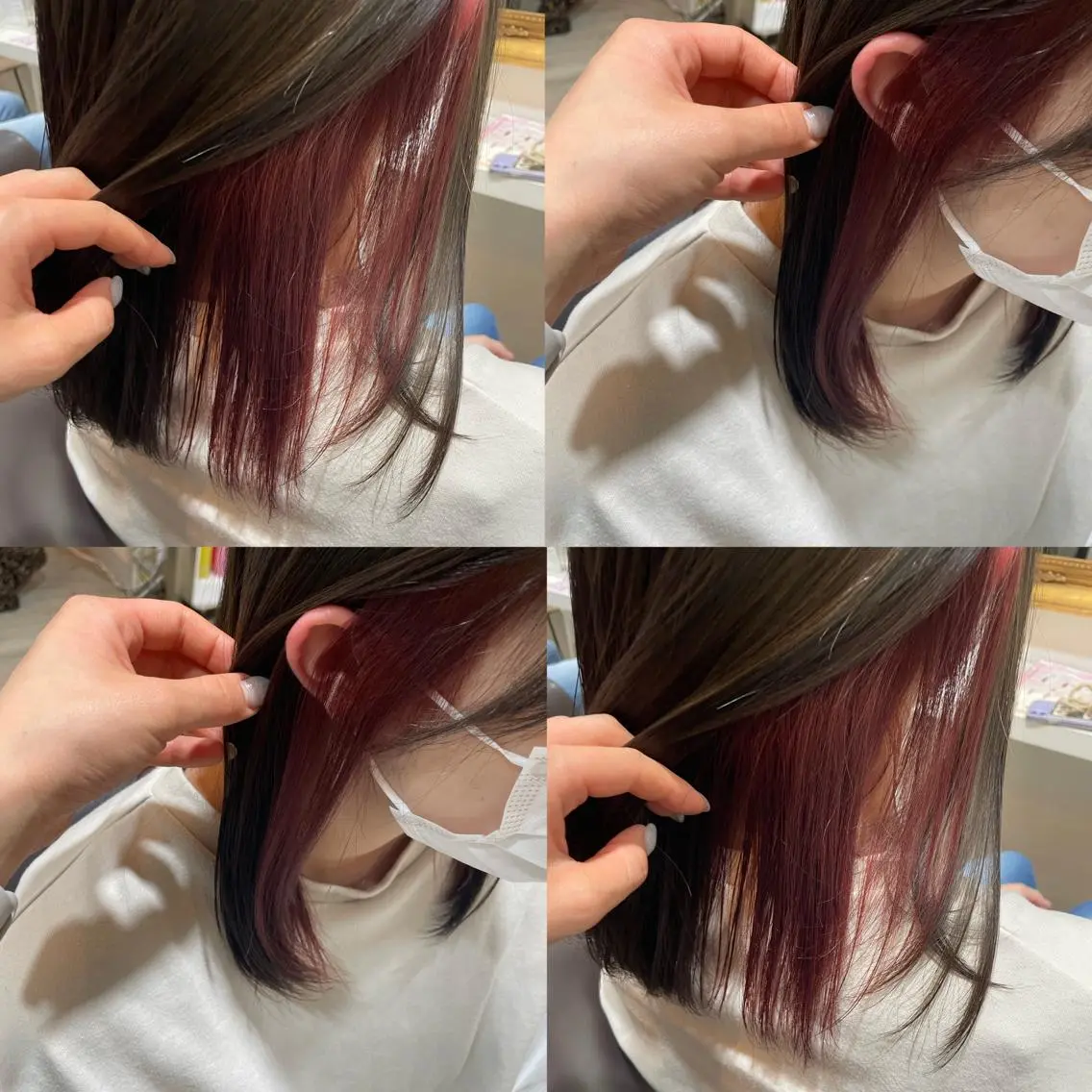 セミロング ヘアカラー トリートメント 髪質改善×透明感× 艶髪🥀HIYORIのヘアスタイル