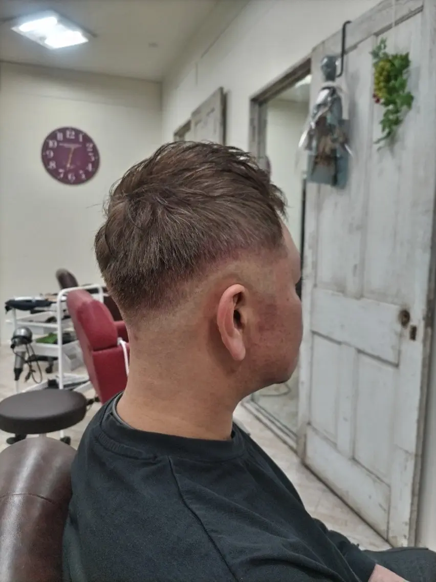 ショート メンズ フェードカット スキンフェード カット 磯崎 美幸のヘアスタイル