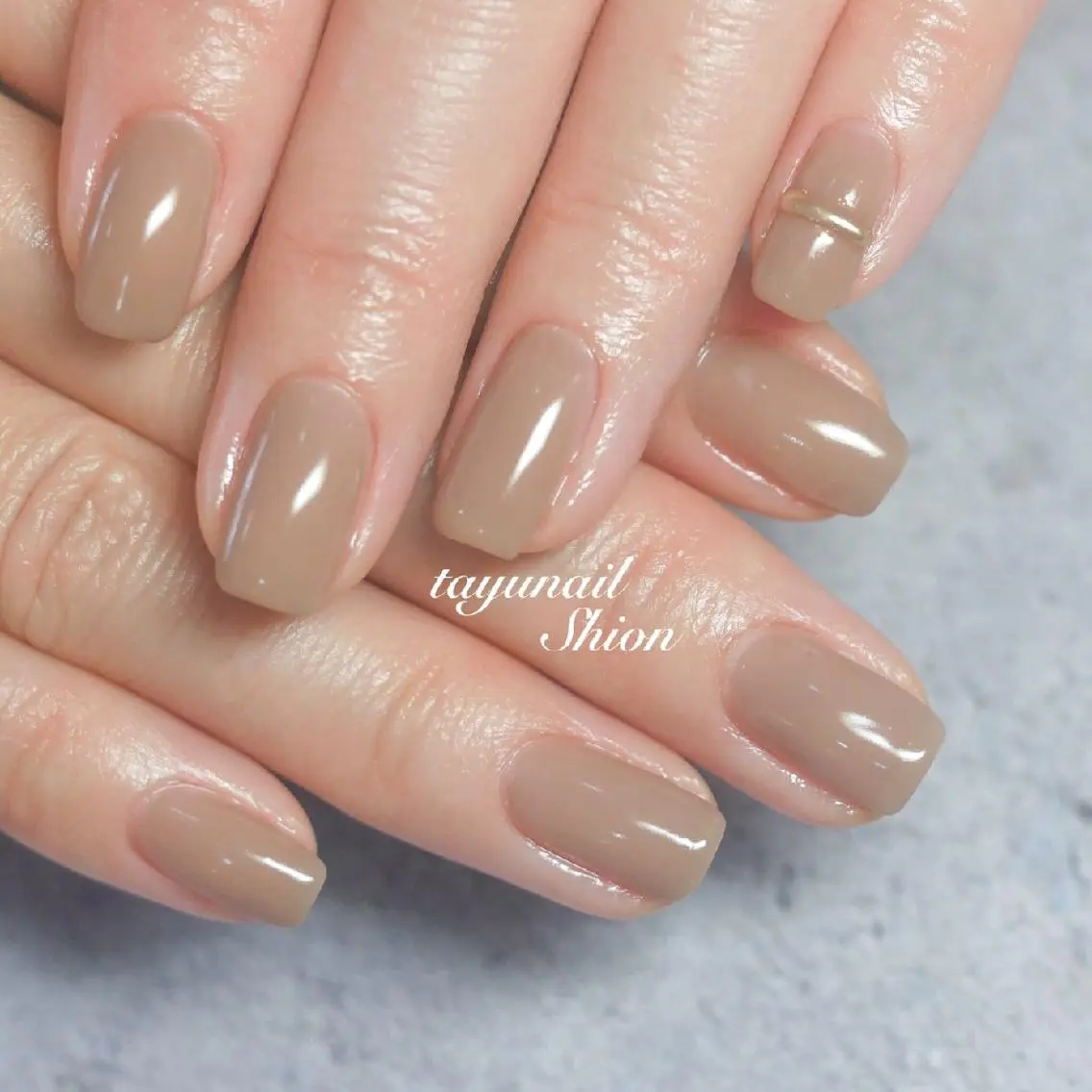 ネイル ブルー ジェルネイル ワンカラーネイル パラジェル シンプルネイル ネイルサロン 【たゆnail】のネイルデザイン