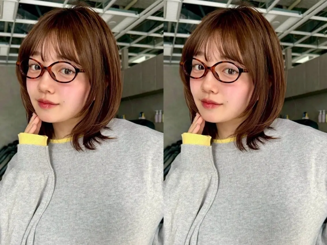 ミディアム 透明感カラー / Rio👶🏻💞のヘアスタイル