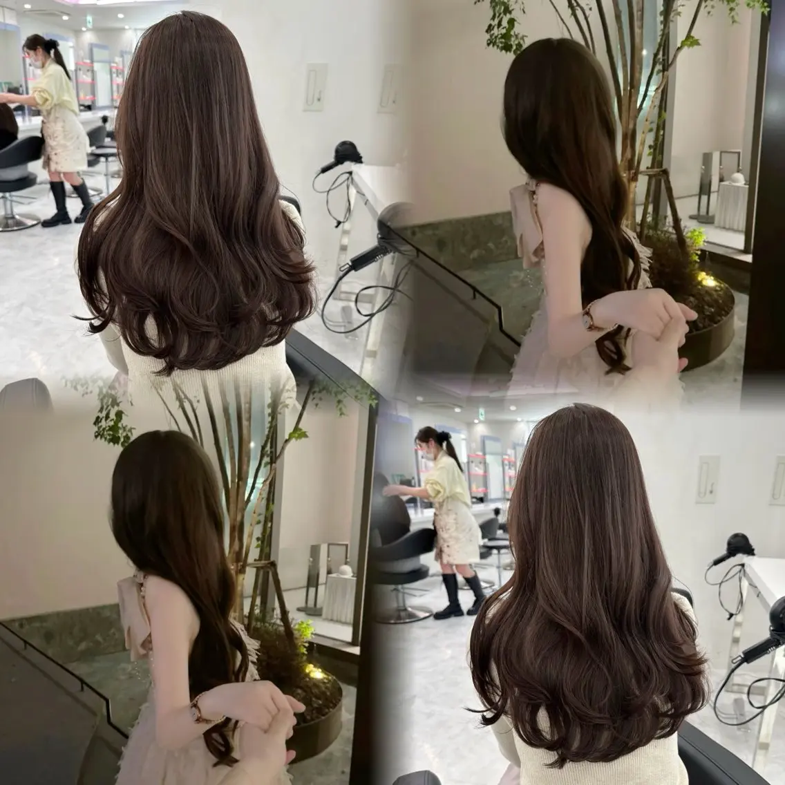ロング カラー ふわっと抜け感🫧 ブラウンベージュ🤎のヘアスタイル
