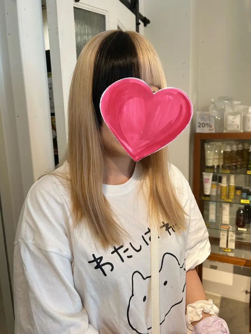 ロング カラー 櫻井園子🌸 縮毛矯正のヘアスタイル