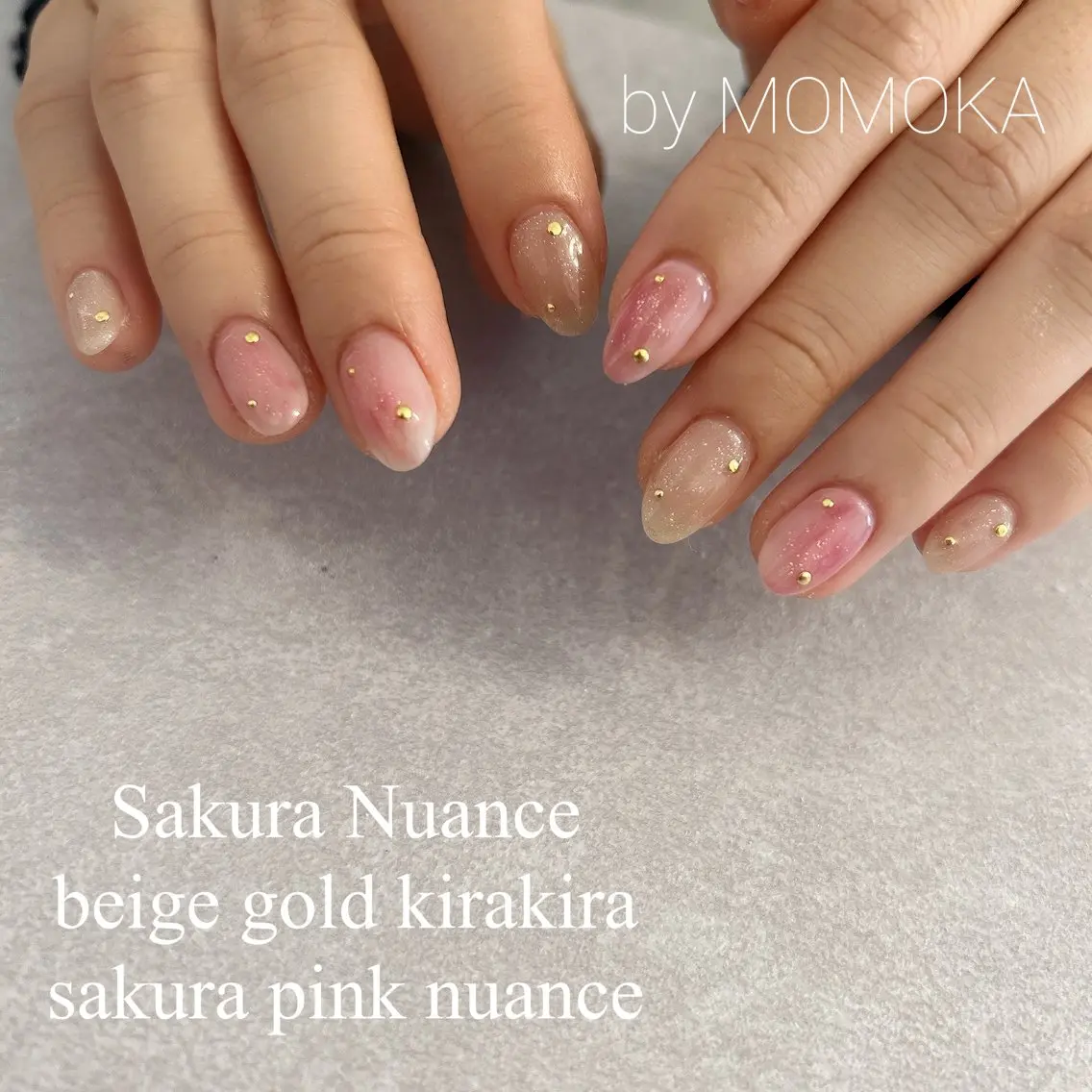 ネイル ニュアンスネイル Momo nailsalonのネイルデザイン