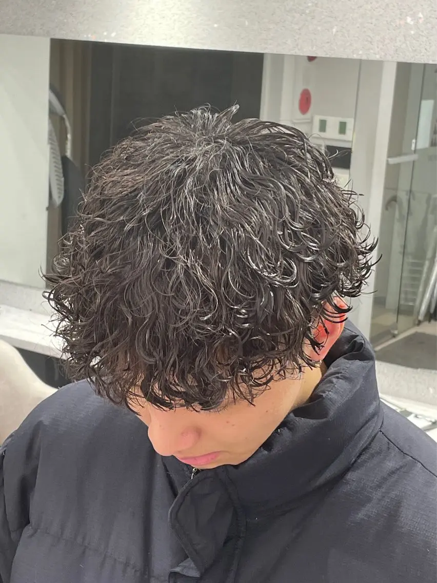 パーマ メンズ 京都河原町 メンズパーマ助川龍哉のヘアスタイル