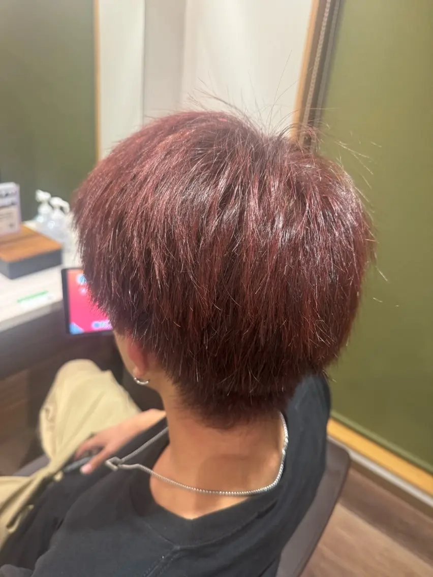 メンズカラー＋ヘッドスパの写真