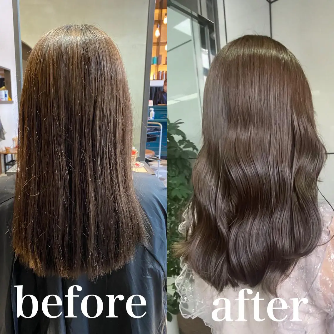 セミロング カラー 岩崎 昭憲のヘアスタイル