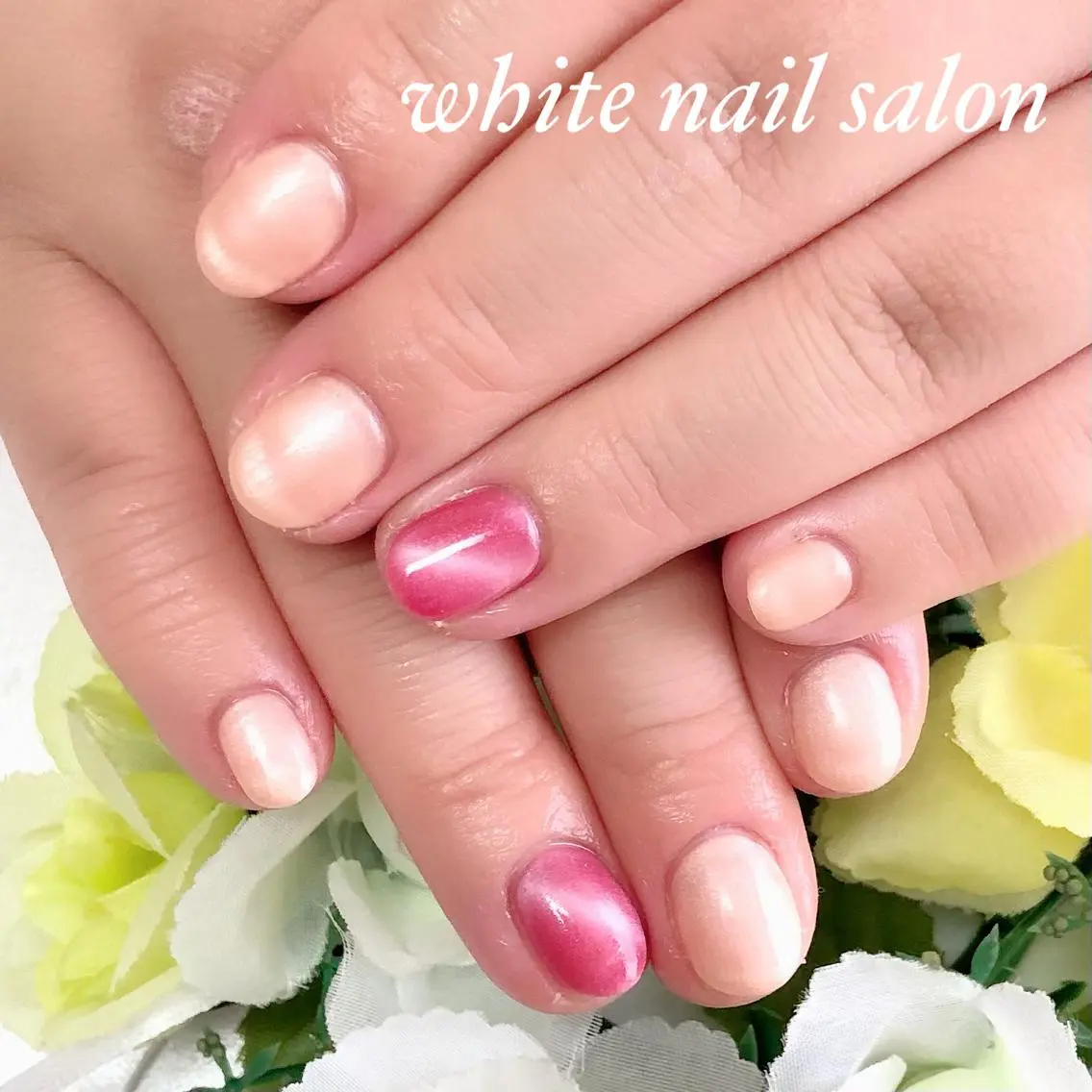ネイル アートネイル フレンチネイル ジェルネイル ハードジェル 持ち込み white nail salonのネイルデザイン