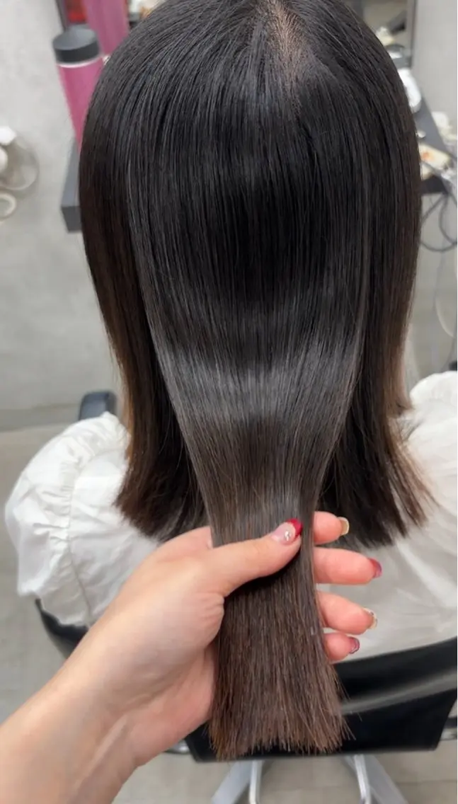 セミロング 縮毛矯正 トリートメント 縮毛矯正 宮尾 星夢のヘアスタイル