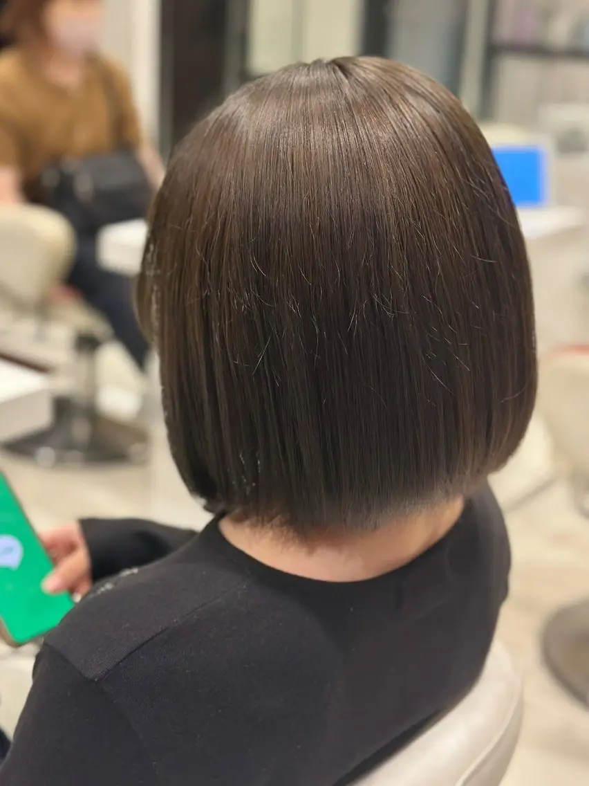 カラー ブラウンカラー 透明感カラー ヘアカラー トリートメント 大林 茉鈴のヘアスタイル