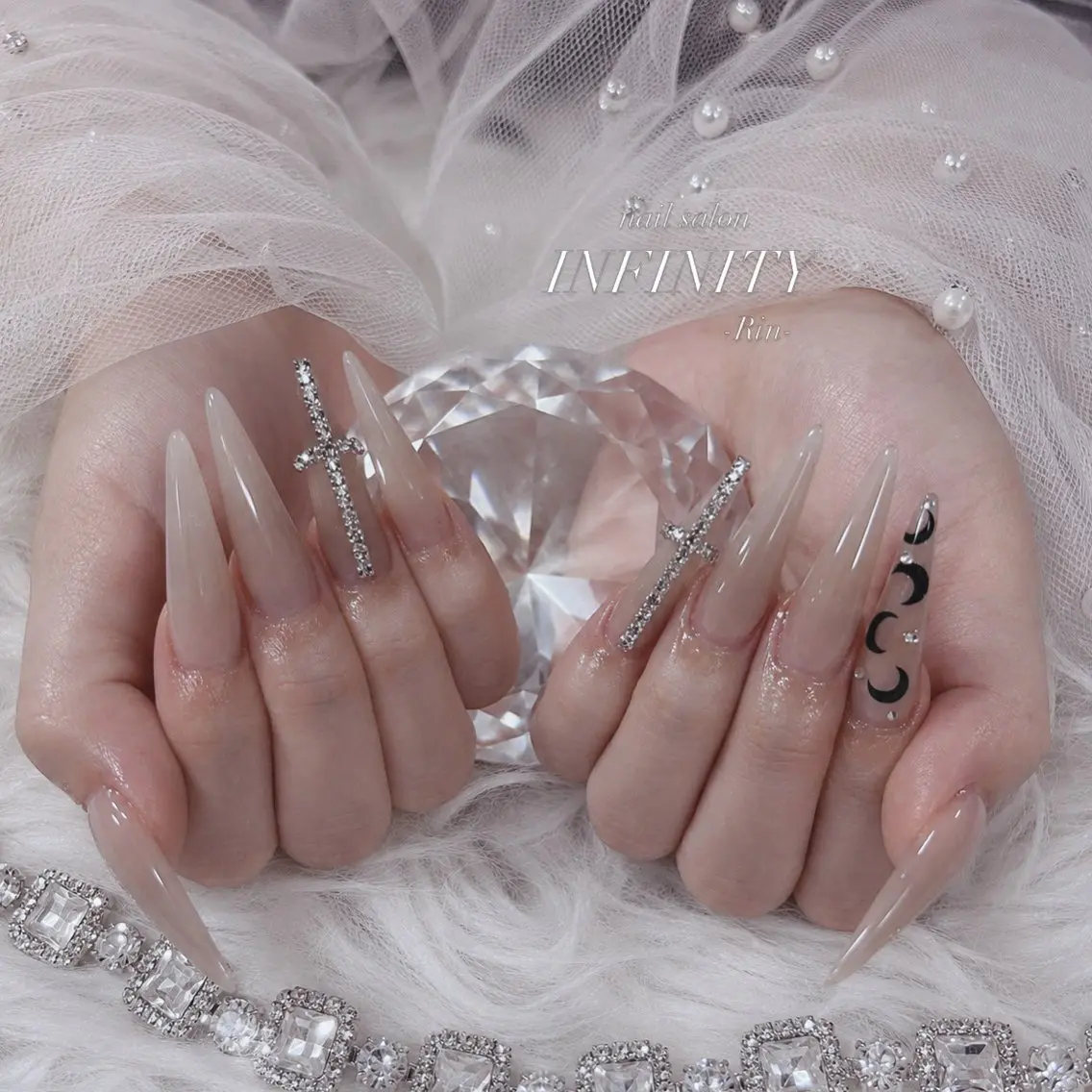 ネイル ロングネイル スカルプネイル nailist Rinのネイルデザイン