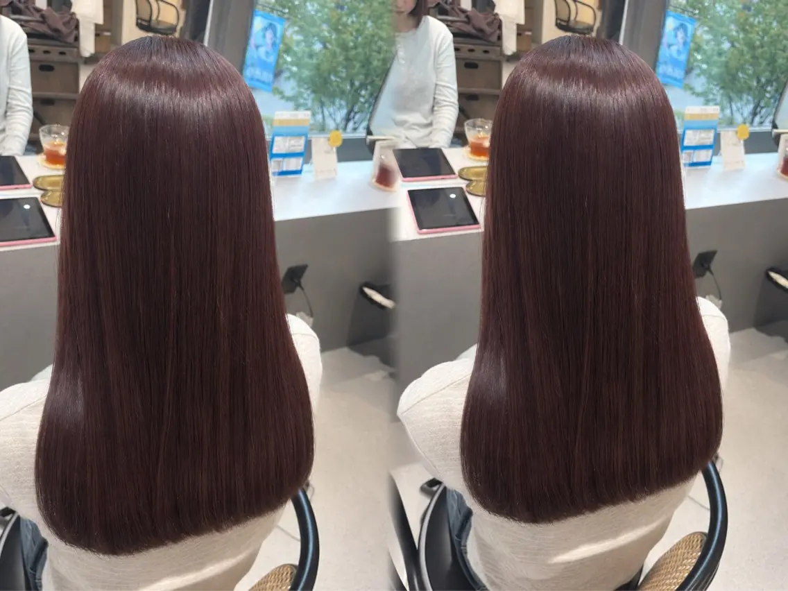 カラー カット ヘアカラー トリートメント すずき あいりのヘアスタイル