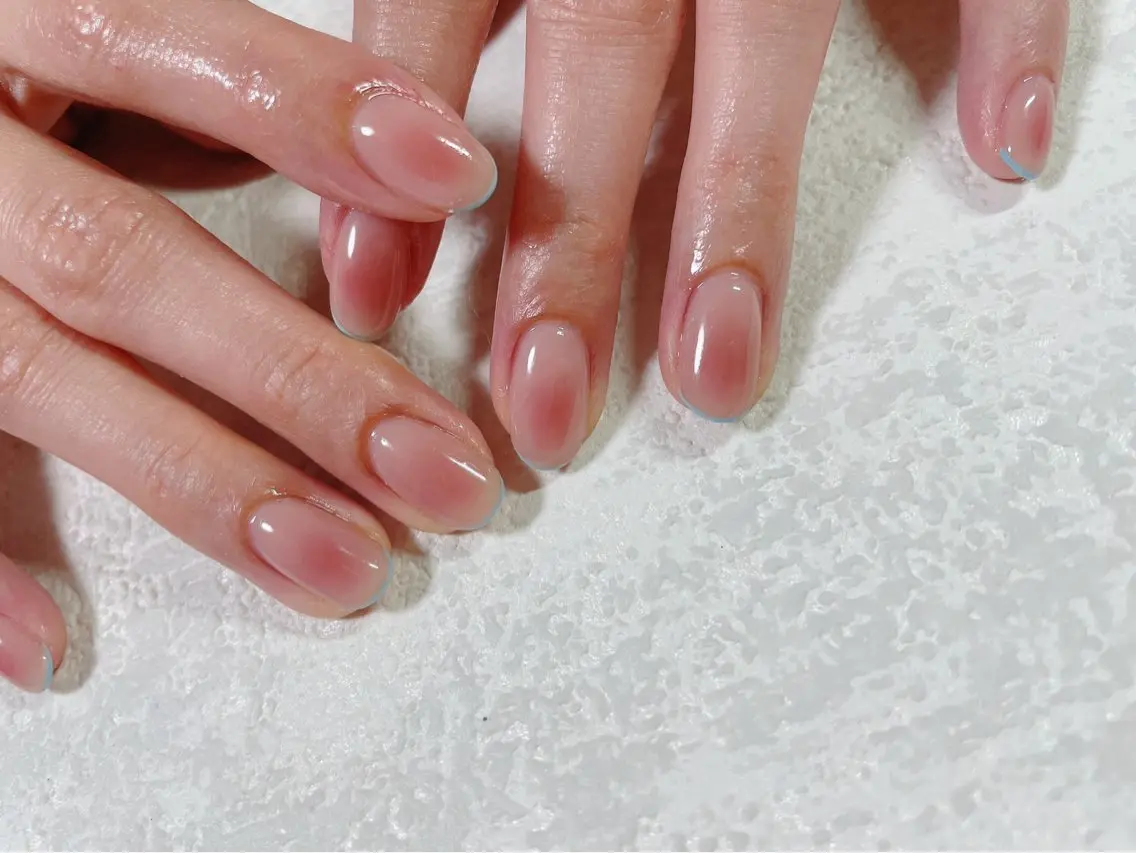 ネイル チークネイル ジェルネイル 韓国ネイル メンズネイル パラジェル kiki nail たまプラーザのネイルデザイン