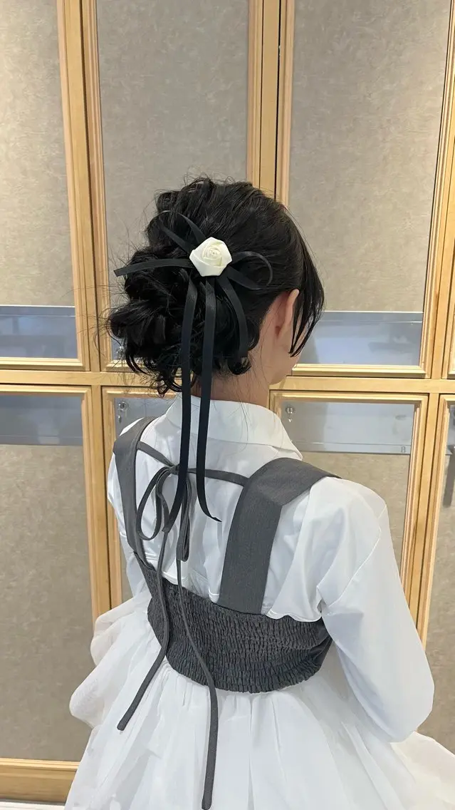 セミロング ヘアアレンジ ヘアセット るり /ロングカット募集中のヘアスタイル